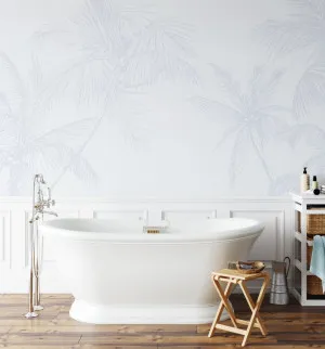 The Palms Wallpaper In Duck Egg Blue by oliveetoriel.com, a Wallpaper for sale on Style Sourcebook
