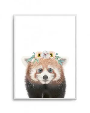 Little Red Panda | Girls by oliveetoriel.com, a Prints for sale on Style Sourcebook