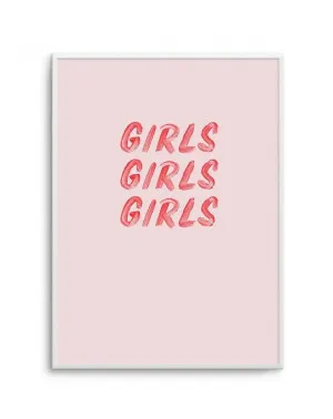 GIRLS GIRLS GIRLS by oliveetoriel.com, a Prints for sale on Style Sourcebook