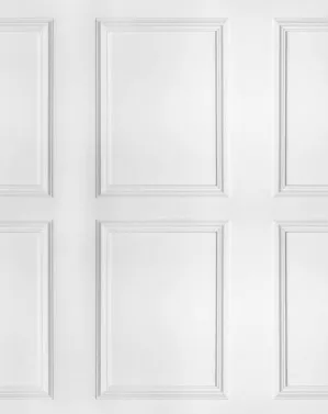Wainscoting Parisian Panel Wallpaper by oliveetoriel.com, a Wallpaper for sale on Style Sourcebook