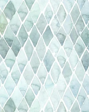 Seafoam Large Tile Wallpaper by oliveetoriel.com, a Wallpaper for sale on Style Sourcebook