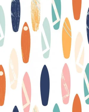 Surfboards Wallpaper by oliveetoriel.com, a Wallpaper for sale on Style Sourcebook