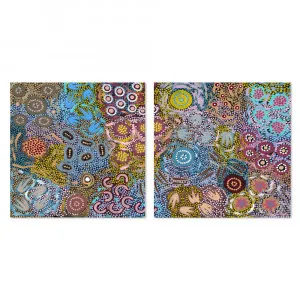 My Great Grandmothers Land, Set Of 2, Style B by Gioia Wall Art, a Aboriginal Art for sale on Style Sourcebook