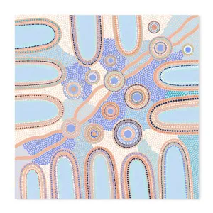 Journey through the mountains, Style A by Gioia Wall Art, a Aboriginal Art for sale on Style Sourcebook