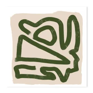 Green Scribble, Style A by Gioia Wall Art, a Prints for sale on Style Sourcebook