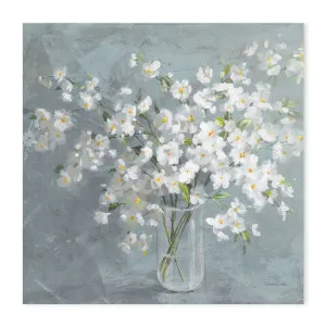 Fresh White Bouquet Gray by Gioia Wall Art, a Prints for sale on Style Sourcebook