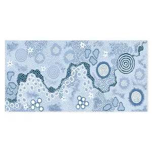 Gathering Body Paint, Blue Version by Gioia Wall Art, a Aboriginal Art for sale on Style Sourcebook