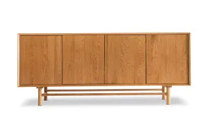 Ollie 180cm Sideboard, Oak Wood, by Lounge Lovers by Lounge Lovers, a Sideboards, Buffets & Trolleys for sale on Style Sourcebook