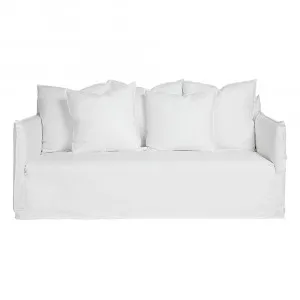 Como Linen Deep Sofa Cover White - 2.5 Seater by James Lane, a Sofas for sale on Style Sourcebook