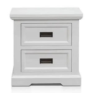 Aspen Bedside Table Brushed White - 2 Drawer by null, a Bedside Tables for sale on Style Sourcebook