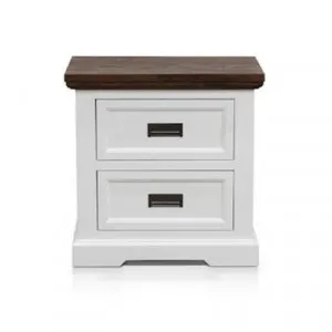 Aspen Bedside Table Two Tone - 2 Drawer by null, a Bedside Tables for sale on Style Sourcebook