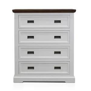 Aspen Tallboy Two Tone - 4 Drawer by null, a Dressers & Chests of Drawers for sale on Style Sourcebook
