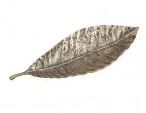 Leaf Dish Gold - 51cm by null, a Decor for sale on Style Sourcebook