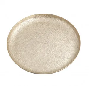 Taj Round Tray Gold Round - 39.5cm by null, a Decor for sale on Style Sourcebook
