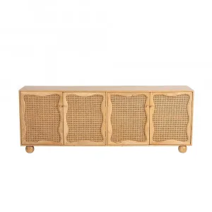 Baxter Mango Wood and Rattan Buffet - 200cm by null, a Sideboards, Buffets & Trolleys for sale on Style Sourcebook