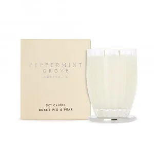 Peppermint Grove Burnt Fig & Pear Large Soy Candles 370g by null, a Candles for sale on Style Sourcebook