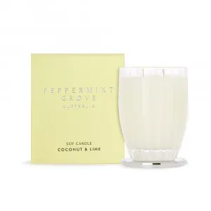 Peppermint Grove Coconut & Lime Large Soy Candles 370g by null, a Candles for sale on Style Sourcebook