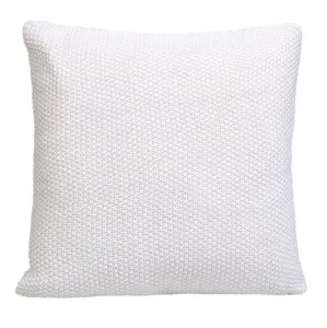 Cotswold Knitted Cushion White - 50cm x 50cm by null, a Cushions, Decorative Pillows for sale on Style Sourcebook