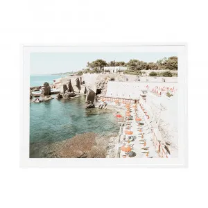 Italian Retreat White Framed Print - 114cm x 85cm by null, a Prints for sale on Style Sourcebook