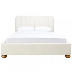 Maeve Boucle Bed Frame Ivory by null, a Beds & Bed Frames for sale on Style Sourcebook