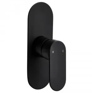 Raven Bath/Shower Mixer Matte | Made From Brass In Black By Raymor by Raymor, a Bathroom Taps & Mixers for sale on Style Sourcebook