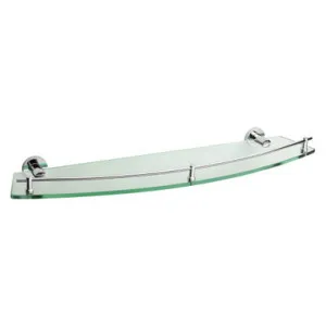 Projix Glass Shelf 610mm | Made From Glass/Zinc In Chrome Finish By Raymor by Raymor, a Shelves & Soap Baskets for sale on Style Sourcebook