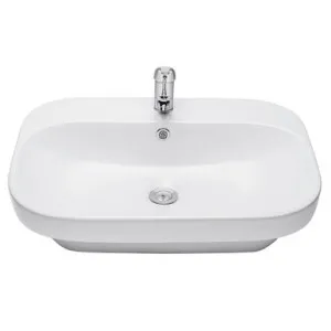 Alpha Semi-Inset Basin 600mm X 460mm 1 Tap Hole | Made From Vitreous China In White By Raymor by Raymor, a Basins for sale on Style Sourcebook