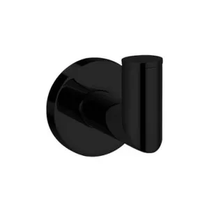 Boston II Robe Hook | Made From Brass In Black By Raymor by Raymor, a Shelves & Hooks for sale on Style Sourcebook