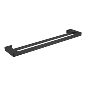 Edge II Double Towel Rail 635mm | Made From Brass In Black By Raymor by Raymor, a Towel Rails for sale on Style Sourcebook