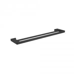 Edge II Double Towel Rail 785mm | Made From Brass In Black By Raymor by Raymor, a Towel Rails for sale on Style Sourcebook