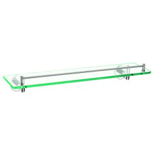 Boston II Glass Shelf 530mm | Made From Brass/Glass In Chrome Finish By Raymor by Raymor, a Shelves & Soap Baskets for sale on Style Sourcebook