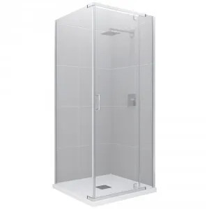 Trinidad Shower Screen (Only) Square 840mm X 840mm Chrome | Made From Glass In Chrome Finish By Raymor by Raymor, a Shower Screens & Enclosures for sale on Style Sourcebook