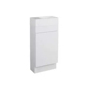 Austin Vanity With Kick Overflow 1 Tap Hole | Made From Marble In White By Raymor by Raymor, a Vanities for sale on Style Sourcebook