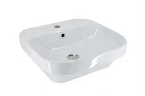 Alpha Semi Inset Basin 480mm X 450mm 1 Tap Hole | Made From Vitreous China In White By Raymor by Raymor, a Basins for sale on Style Sourcebook