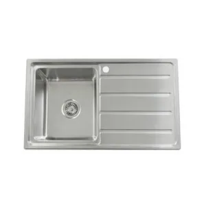 Projix Single Left Hand Bowl Kitchen Sink 1 Tap Hole | Made From Stainless Steel By Raymor by Raymor, a Kitchen Sinks for sale on Style Sourcebook
