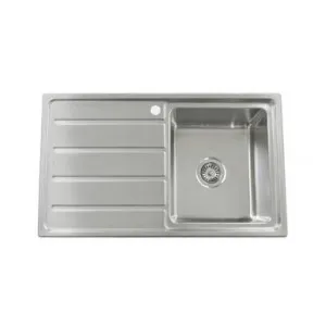 Projix Single Right Hand Bowl Kitchen Sink 1 Tap Hole | Made From Stainless Steel By Raymor by Raymor, a Kitchen Sinks for sale on Style Sourcebook