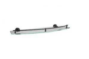 Projix Glass Shelf 610mm | Made From Stainless Steel/Glass/Zinc In Black By Raymor by Raymor, a Shelves & Soap Baskets for sale on Style Sourcebook