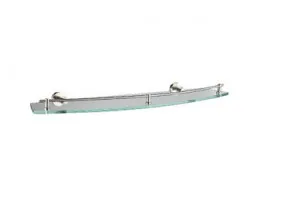Projix Glass Shelf 610mm | Made From Stainless Steel/Glass/Zinc In Brushed Nickel By Raymor by Raymor, a Shelves & Soap Baskets for sale on Style Sourcebook