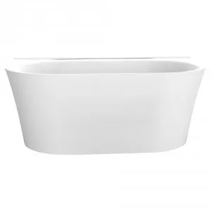 Alpha Back-To-Wall Freestanding Bath 1700mm | Made From Acrylic In White By Raymor by Raymor, a Bathtubs for sale on Style Sourcebook