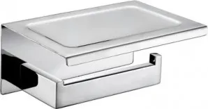Edge II Toilet Roll Holder With Shelf Finish | Made From Stainless Steel In Chrome Finish By Raymor by Raymor, a Toilet Paper Holders for sale on Style Sourcebook