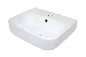 Sigma Wall-Hung Basin With Overflow 450mm X 380mm 1 Tap Hole In White By Raymor by Raymor, a Basins for sale on Style Sourcebook