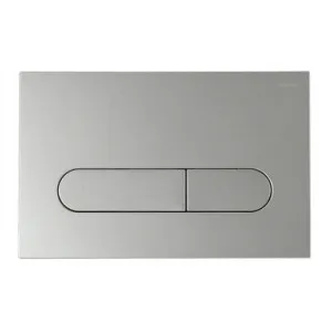 Wall Dual Flush Button Oval Matte | Made From ABS In Silver By Raymor by Raymor, a Toilets & Bidets for sale on Style Sourcebook