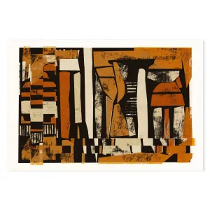 Rusty Orange Mid Century by Gioia Wall Art, a Prints for sale on Style Sourcebook