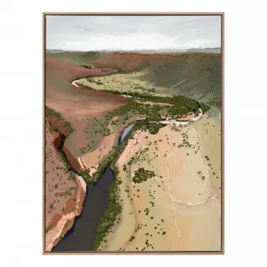 Where the River Runs Framed Canvas in 123x163cm by OzDesignFurniture, a Painted Canvases for sale on Style Sourcebook