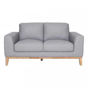 Dante 2 Seater Sofa in Leather Pewter by OZ Design, a Sofas for sale on Style Sourcebook