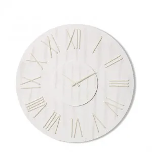 Camden Wall Clock White Wash - 68cm x 5cm by null, a Clocks for sale on Style Sourcebook