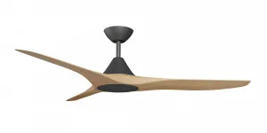 Calibo Smart CloudFan 52" (1300mm) ABS Energy Efficient DC Ceiling Fan and Remote Black & Bamboo by Calibo, a Ceiling Fans for sale on Style Sourcebook