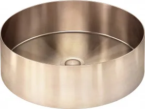 Meir | Lavello Round Steel Basin - Champagne by LAVELLO by MEIR, a Basins for sale on Style Sourcebook