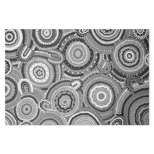 Gathering Bora Rings Among The Monochrome Hills by Gioia Wall Art, a Aboriginal Art for sale on Style Sourcebook
