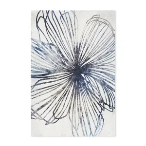 Blue Striped Floral by Gioia Wall Art, a Prints for sale on Style Sourcebook